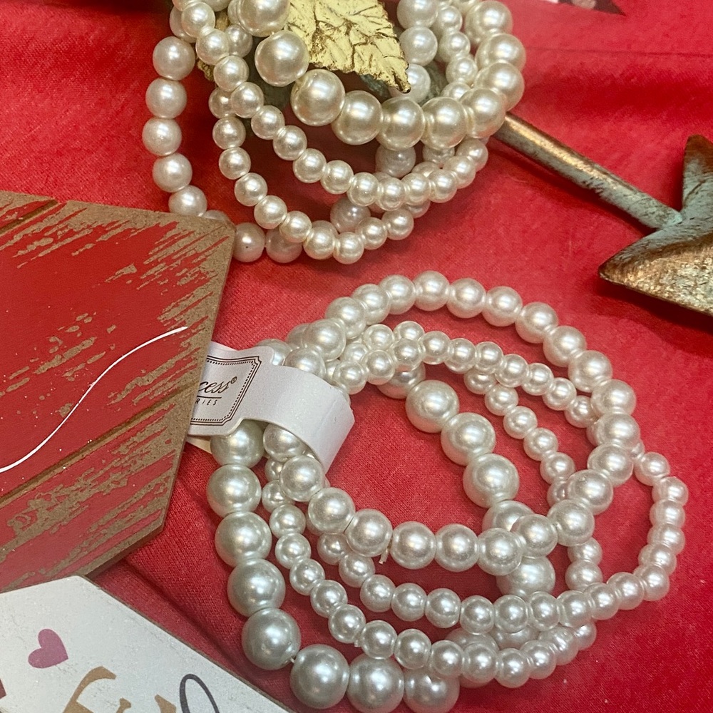 Stretch Pearl Bracelet Set